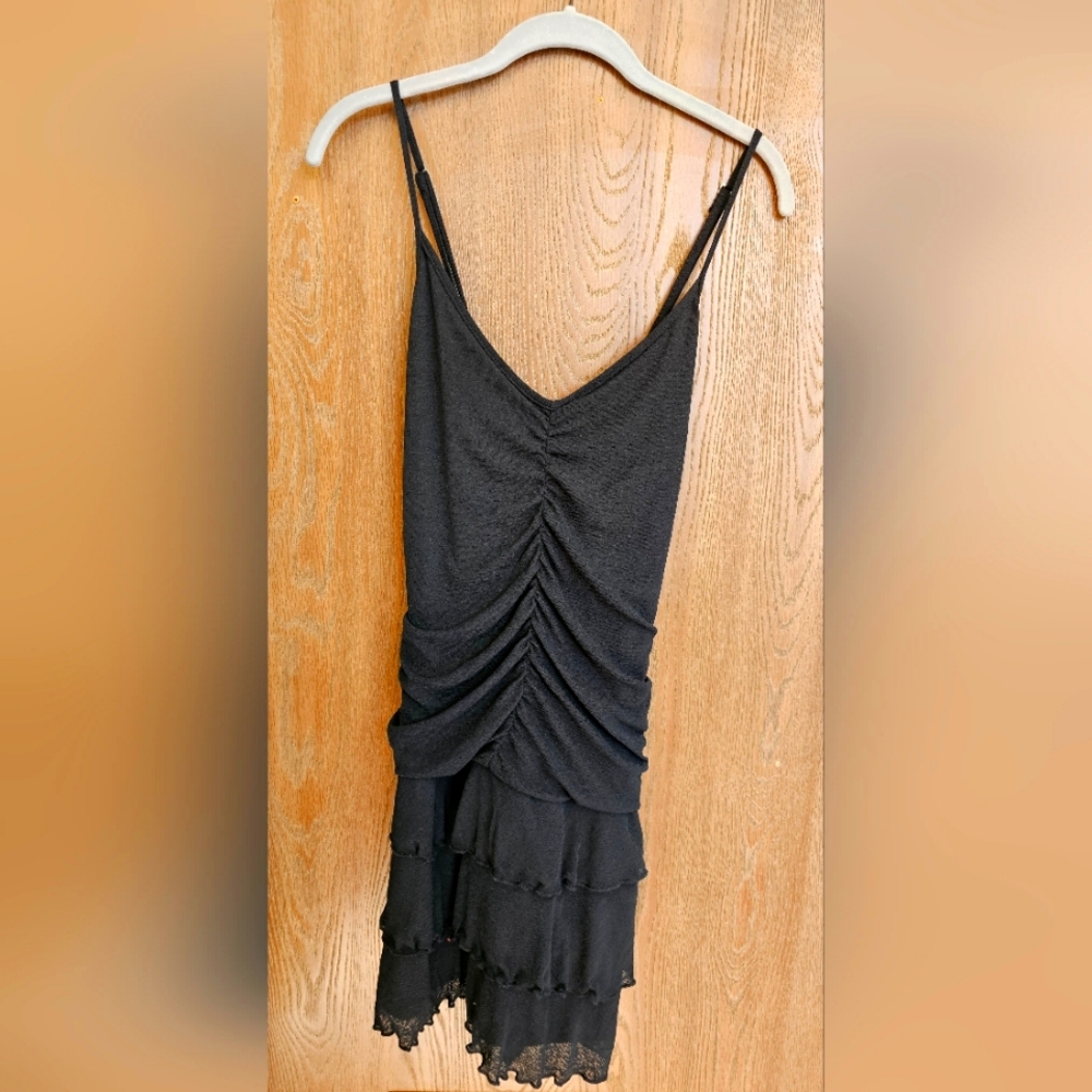 NWT, Wild Fable scooped neck ruffle tiered spaghetti strap cami mini dress, XXL